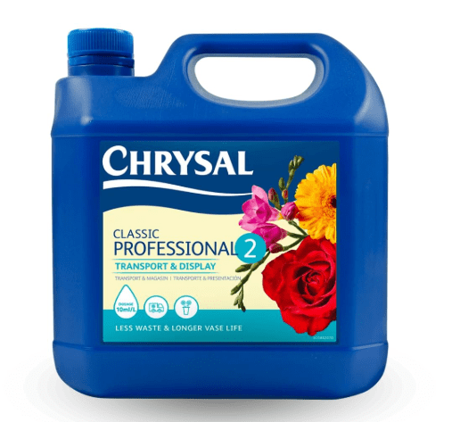 Chrysal Professional #2 Transport and Display Solution, 1 Gallon Jug, Flower Hydration and Nourishment Solution, 9.1 lbs, 100:1 Dilution Ratio