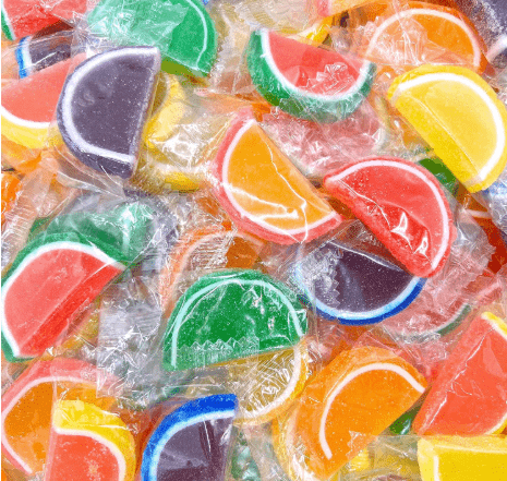 Fruit Slices Jelly Candy | 2.5 Pound Bag - Approx. 70 Count | Assorted Flavors, Old Fashioned, Individually Wrapped