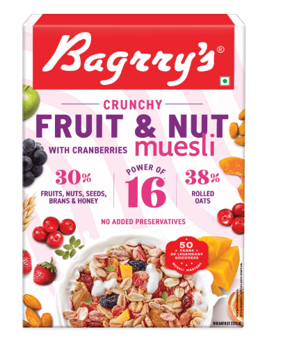 Bagrry's Crunchy Muesli Fruit and Nut with Cranber