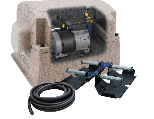 Airmax PondSeries PS10 Aeration System, Pond & Lake Aerator, Aerate Ponds & Lakes up to 1 Acre, Quiet & Energy Efficient Compressor,