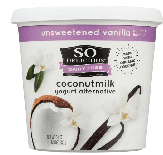 So Delicious Dairy Free Coconut Milk Yogurt, Unsweetened Vanilla, 24 Ounce