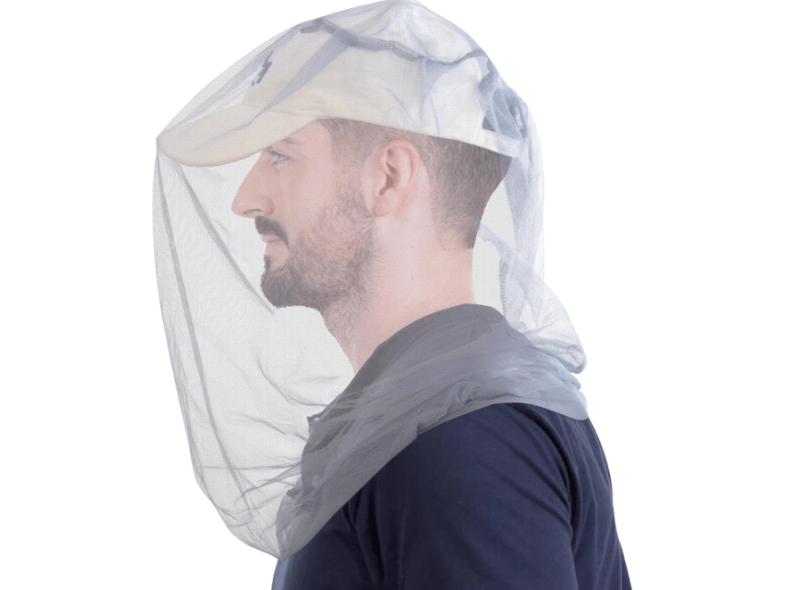 South to East Premium Mosquito Head Net for Insect 2 Pack, Ultra Large & Long, Extra Fine Holes, Fly & Bug Protection Gear for Camping, Hiking, Fishing, Gardening, Safari, Fit All Hats, Light Grey
