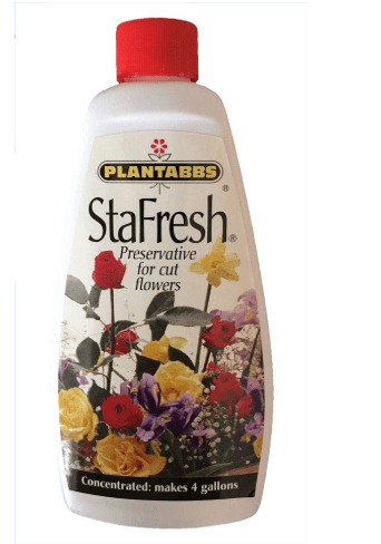 Plantabbs StaFresh Cut Flower Food for Long Lasting Blooms - Plant Preservative Mix Extends Life for All Cut Roses, Garden Flowers, and Bouquets - Pet Safe