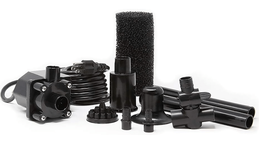 Beckett FR680 Pond Pump Set Submersible Water Pump, Pond Pumps for Outdoor Ponds, Maximum Flow of 680 Gallons Per Hour, Black