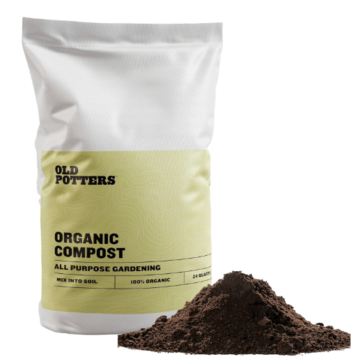 Old Potters Organic Compost - Plant Based Potting Soil - Home, Garden Fertilizer - Complete Food - Boosts Plant Growth - Use for Indoor and Outdoor Farming ~25 lbs (24 Quarts)
