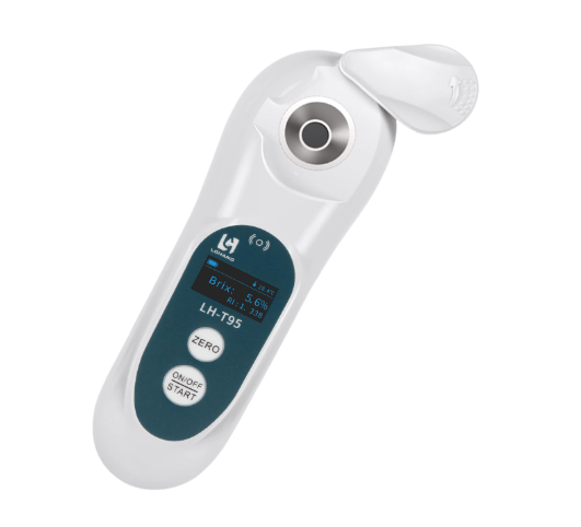 3-in-1 Digital Brix Refractometer with ATC/Refractive Index(RI), 0-95% Sugar Content, Fast Touchscreen Test for Honey/Fruit Juice/Coffee, Accurate Measurement with Precision Light-Blocking Cover