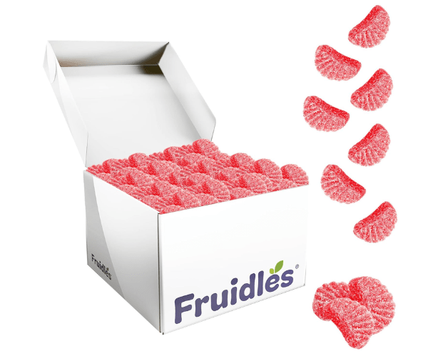 Fruidles Original Jelly Cherry Slices, Gummi Sweet Confection Candies, Traditional Old Fashioned, Vegan, Gluten-Free