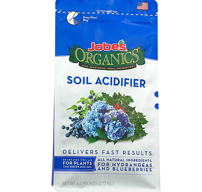 Jobe's Organics Granular Soil Amendment, Organic Soil Acidifier for Blueberry and Hydrangea Plants, 6 lbs Bag