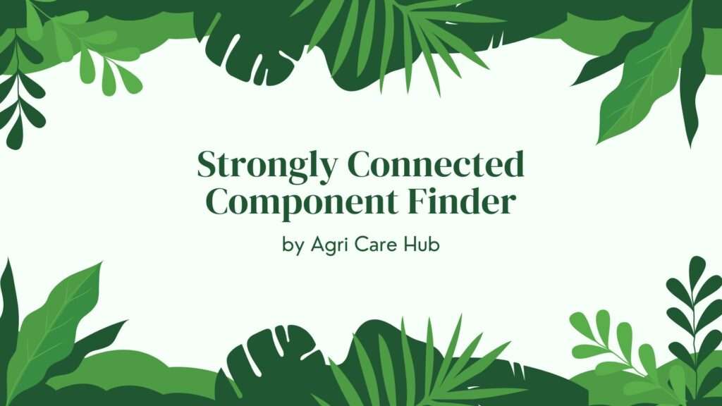 Strongly Connected Component Finder