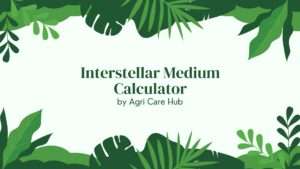 Interstellar Medium Calculator