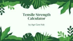 Tensile Strength Calculator