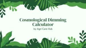 Cosmological Dimming Calculator