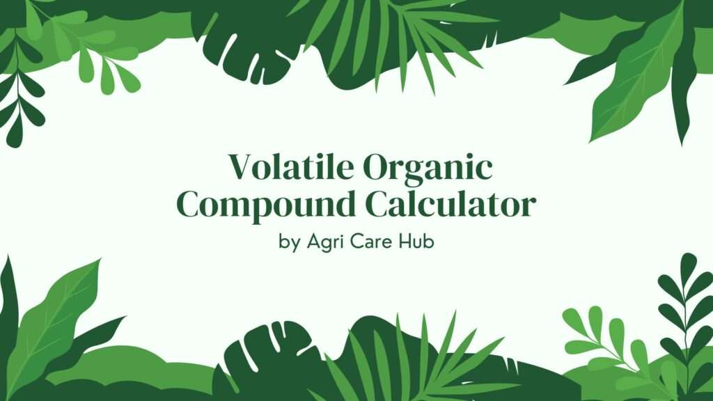 Volatile Organic Compound Calculator