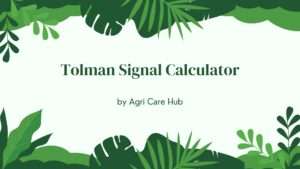 Tolman Signal Calculator