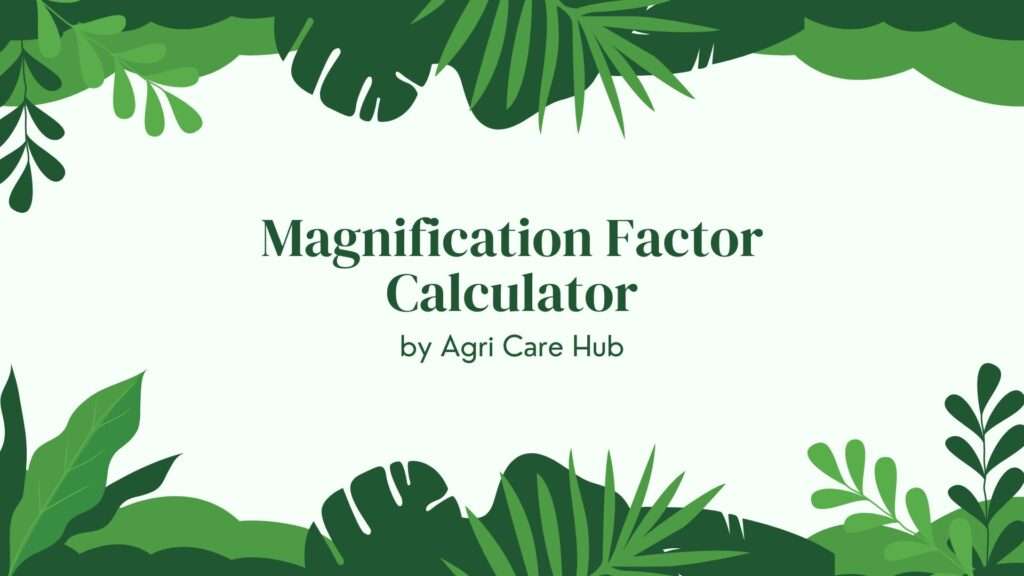 Magnification Factor Calculator