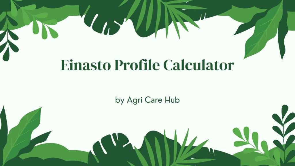 Einasto Profile Calculator