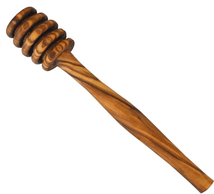 Naturally Med Olive Wood Honey Dipper – Best Antibacterial Wood Option