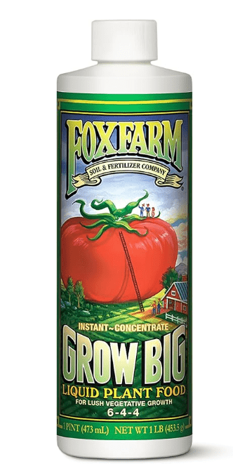 FoxFarm Grow Big Liquid Concentrate (6-4-4) – Best Foliage Growth Accelerator