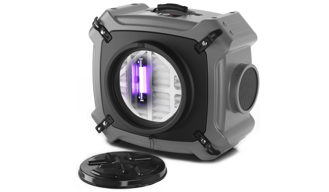 Abestorm Air Scrubber 4 Stage with UV-C Light, HEPA/Activated Carbon Filter, MERV-10 Filter, Industrial Commercial Air Scrubbers Negative Air Machine Cleaner, 550CFM Airflow, V2