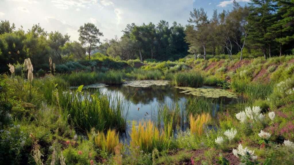 ecological succession of a pond