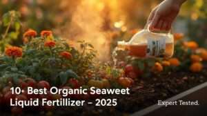Best organic liquid fertilizer 2025 – Neptune’s Harvest in action, expert guide featured image.