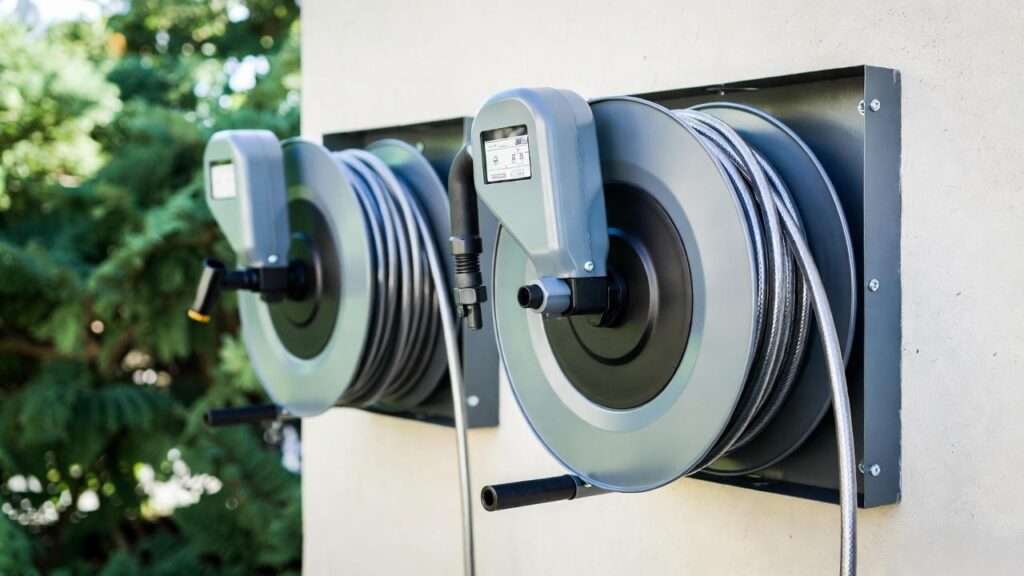 Retractable hose reels