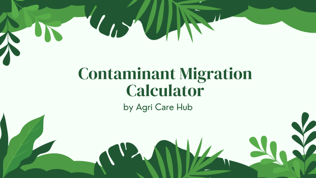 Contaminant Migration Calculator