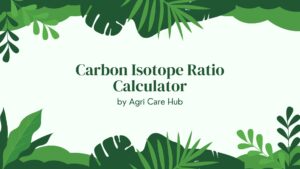 Carbon Isotope Ratio Calculator