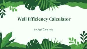 Well Efficiency Calculator