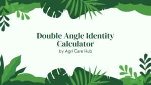 Double Angle Identity Calculator