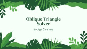 Oblique Triangle Solver