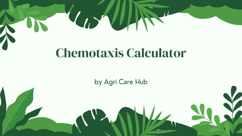 Chemotaxis Calculator
