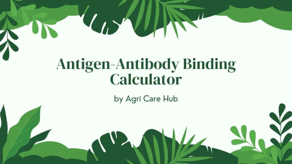 Antigen-Antibody Binding Calculator