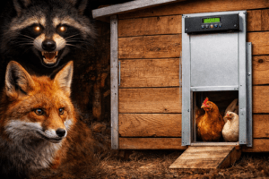 Predator-safe automatic coop door bundles