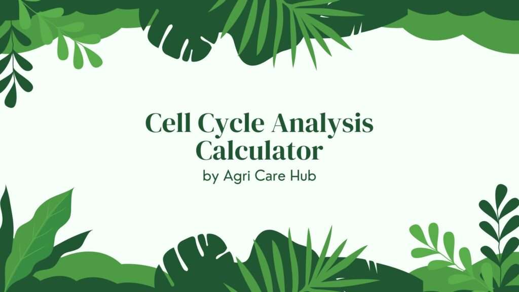 Cell Cycle Analysis Calculator