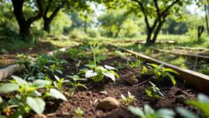native soil in raised beds