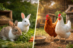 Rabbits vs Chickens for Small Homesteads