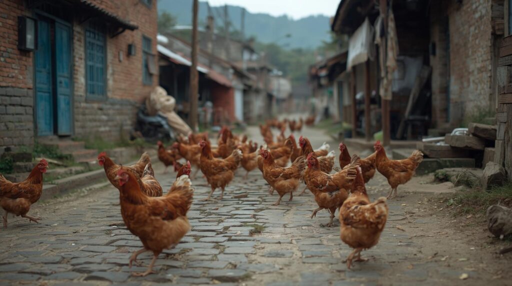 Chicken Noise and Smell in Towns