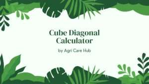 Cube Diagonal Calculator