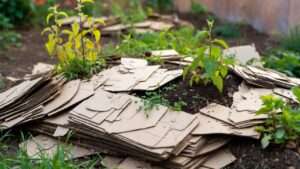 Using Cardboard Under Mulch