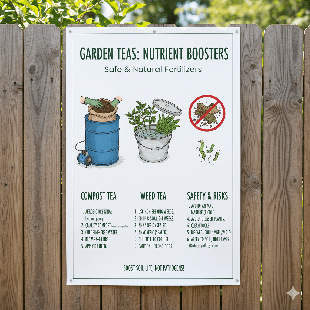 Safe Ways to Brew Compost and Weed Teas | Gardening Guide