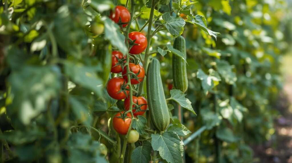 Cucumbers and Cherry Tomatoes Trellis Need & Best Setup