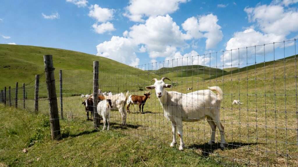 no-climb woven wire fencing for goats