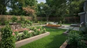 Balancing garden beds and open space