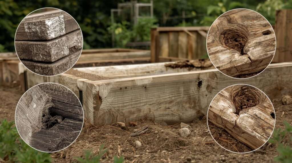 Bug-Eaten Boards in Raised Beds