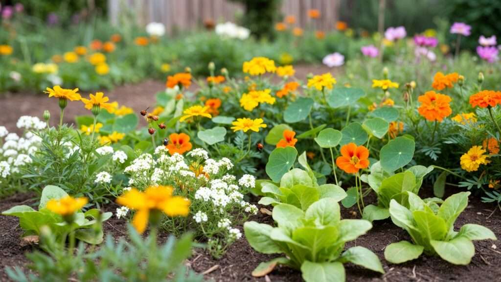 Companion Flowers Actually Affect Pests in Vegetable Beds