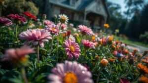 Native Flower Bed Close to the House