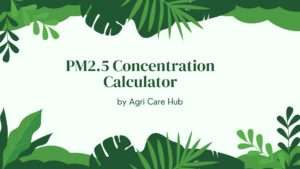 PM2.5 Concentration Calculator
