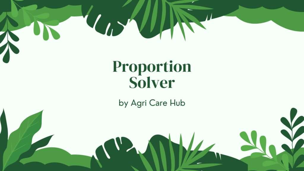 Proportion Solver
