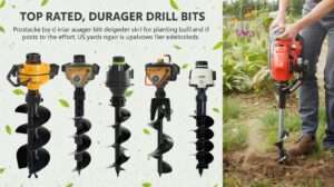 Best auger drill bits for planting bulbs and posts in US yards